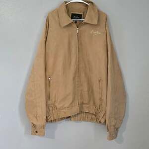 Vintage Sean John Faux Suede Jacket Tan Size XXL 2000s Streetwear